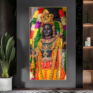 JAI SHREE RAM Premium Acrylic Glow Light Frame