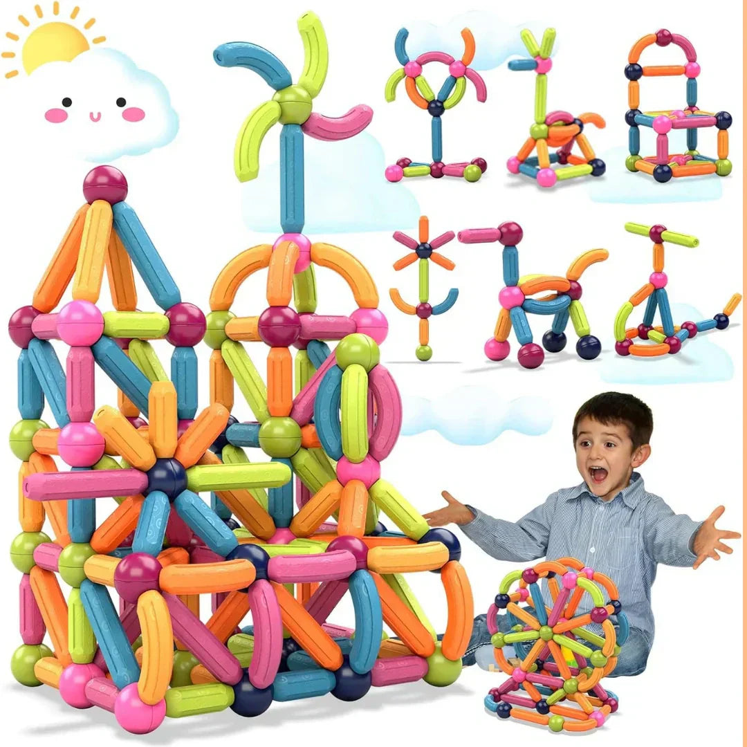 Brainy Kids Magnetic Building Blocks