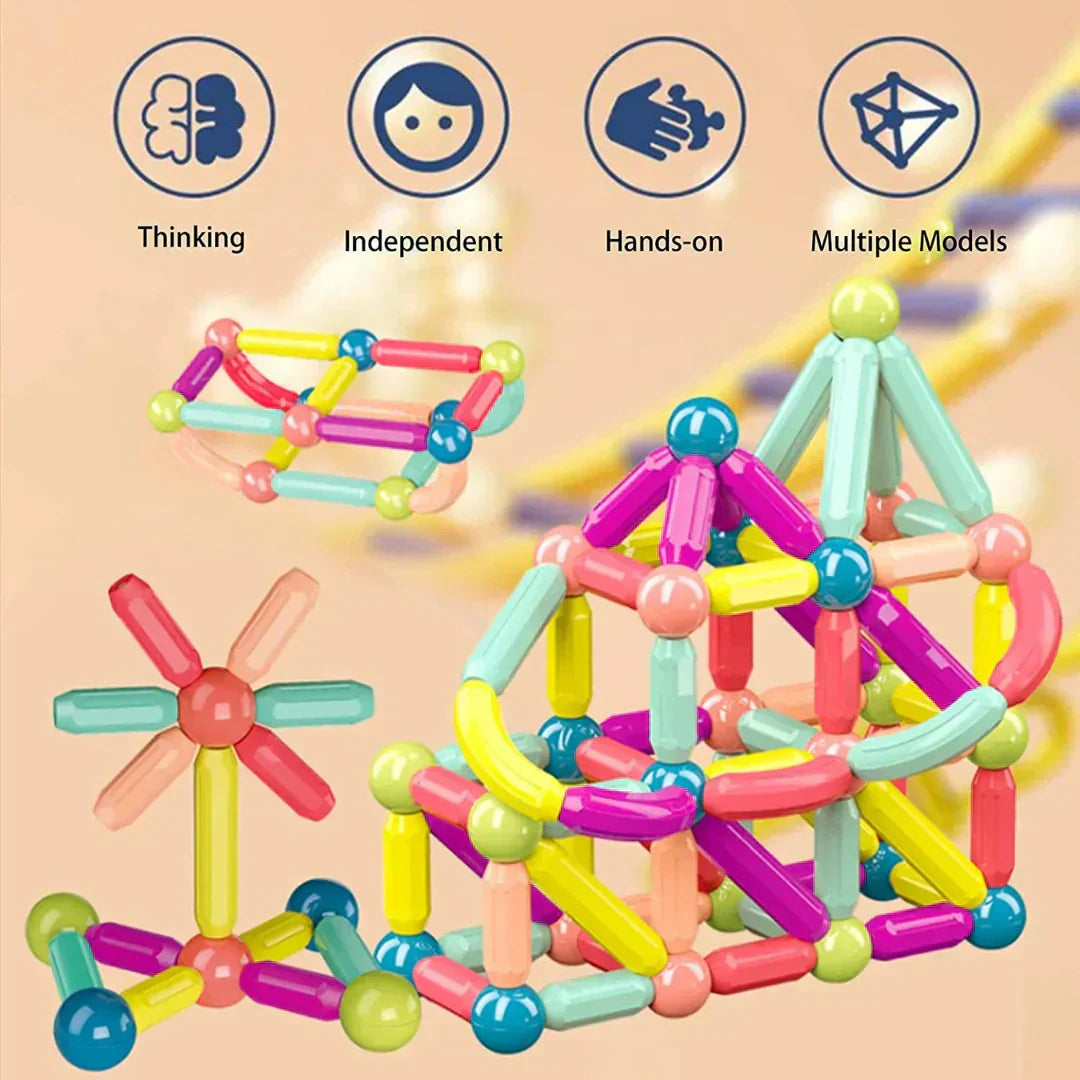 Brainy Kids Magnetic Building Blocks