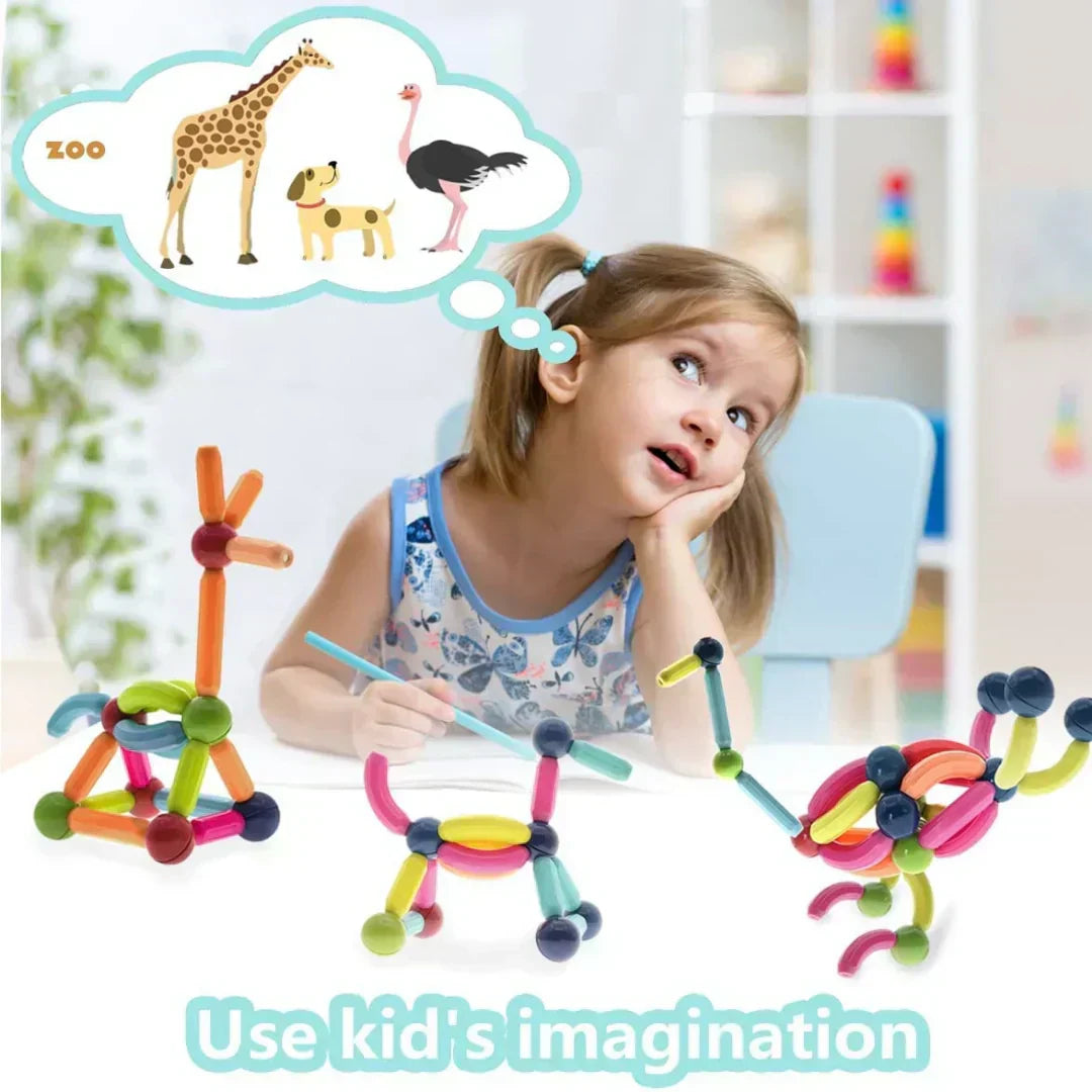 Brainy Kids Magnetic Building Blocks