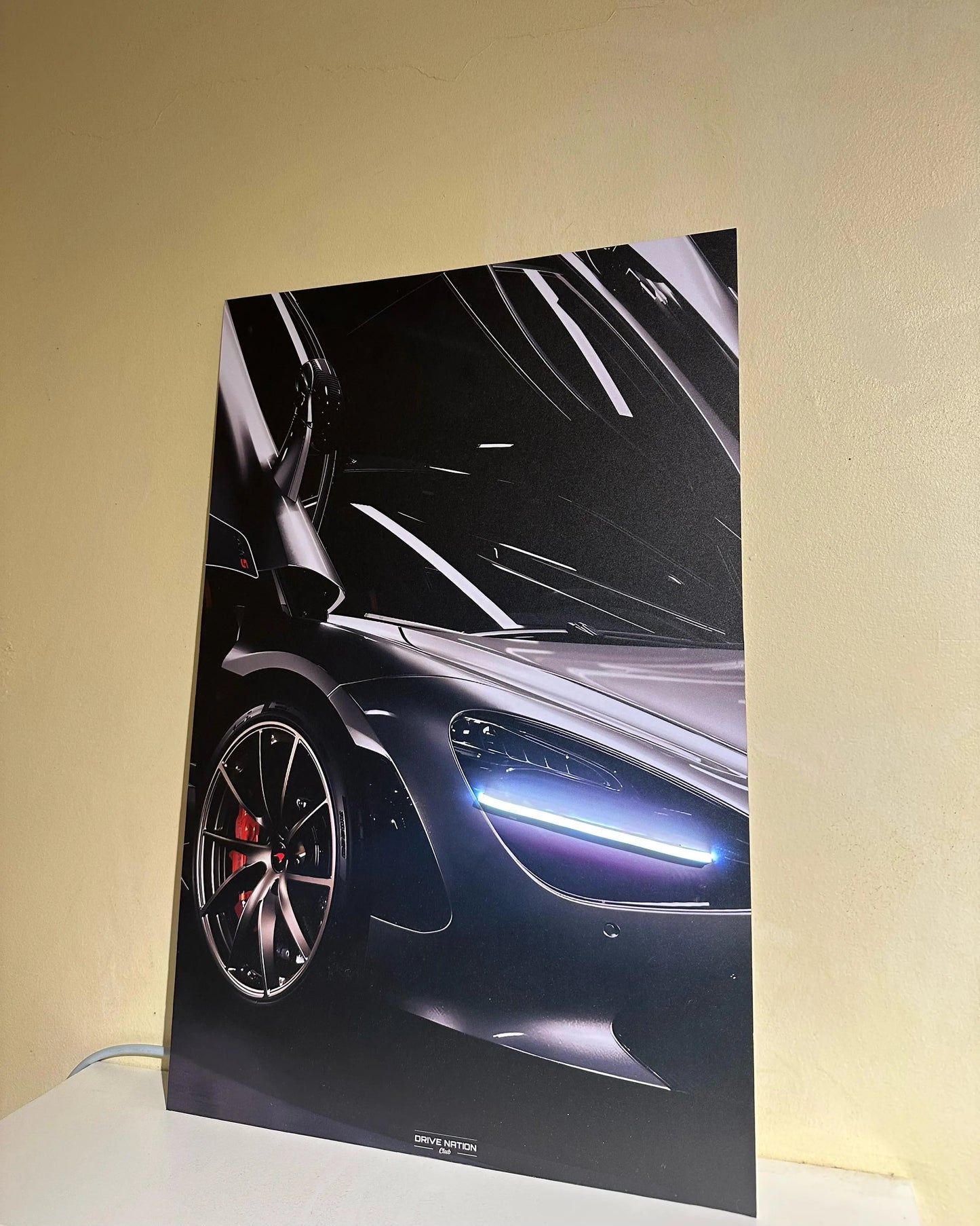 McLaren 720S NEON Poster (white LED) - Essentials Series