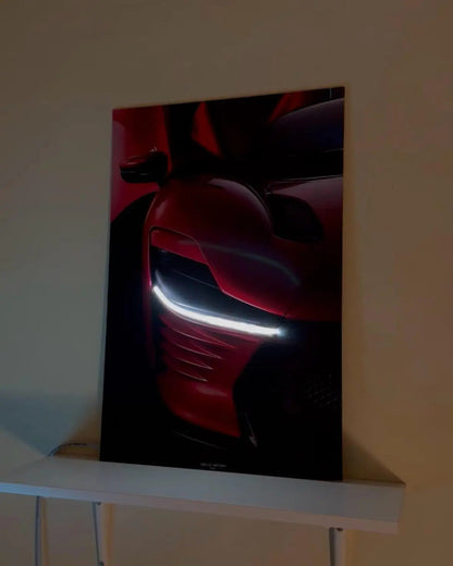 Ferrari Daytona NEON Poster (white LED) - Essentials Series