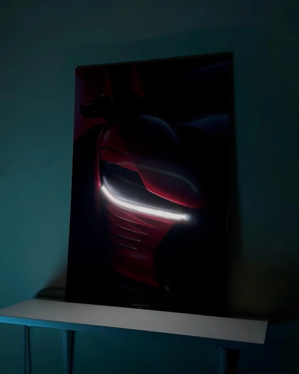 Ferrari Daytona NEON Poster (white LED) - Essentials Series