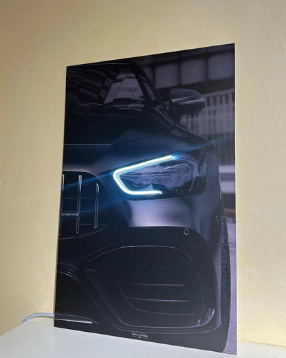 AMG GT NEON Poster (white LED) - Essentials Series
