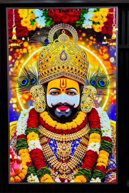 Khatu Shyam Premium Acrylic Glow Light Frame