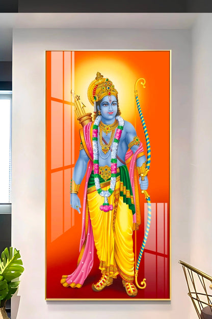JAI SHREE RAM Premium Acrylic Glow Light Frame