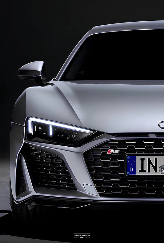 Audi R8 NEON Poster (white LED) - Essentials Series