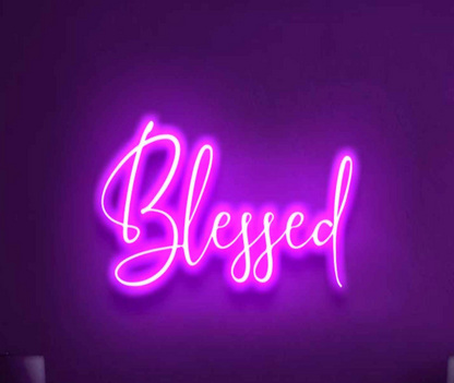Blessed Sign Board Neon LED Lamp