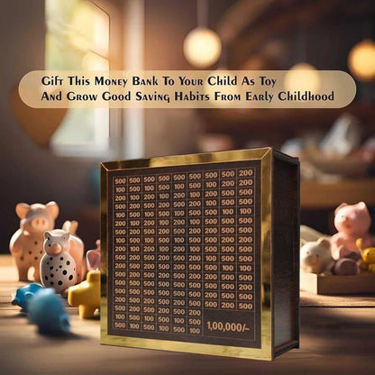 Wooden Money Saving Box | One Lakh Saving Box | Small Amount Becomes Big Savings