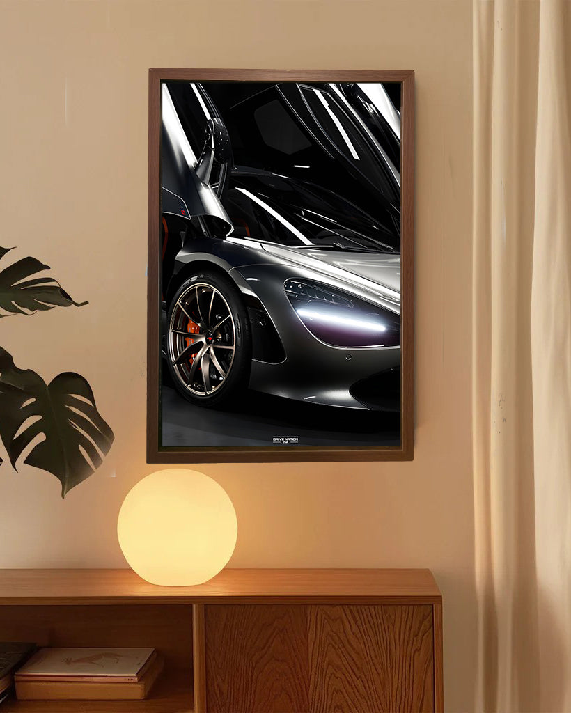 McLaren 720S NEON Poster (white LED) - Essentials Series
